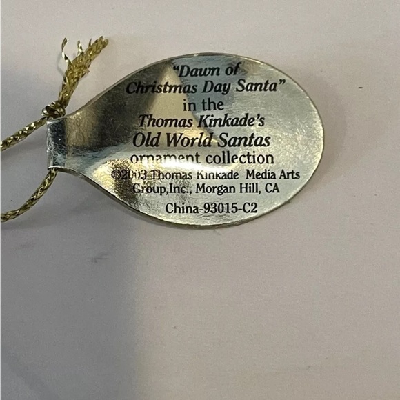 Thomas Kinkade Old World Santas Ornament Dawn of Christmas Day decoration figure - Picture 7 of 7